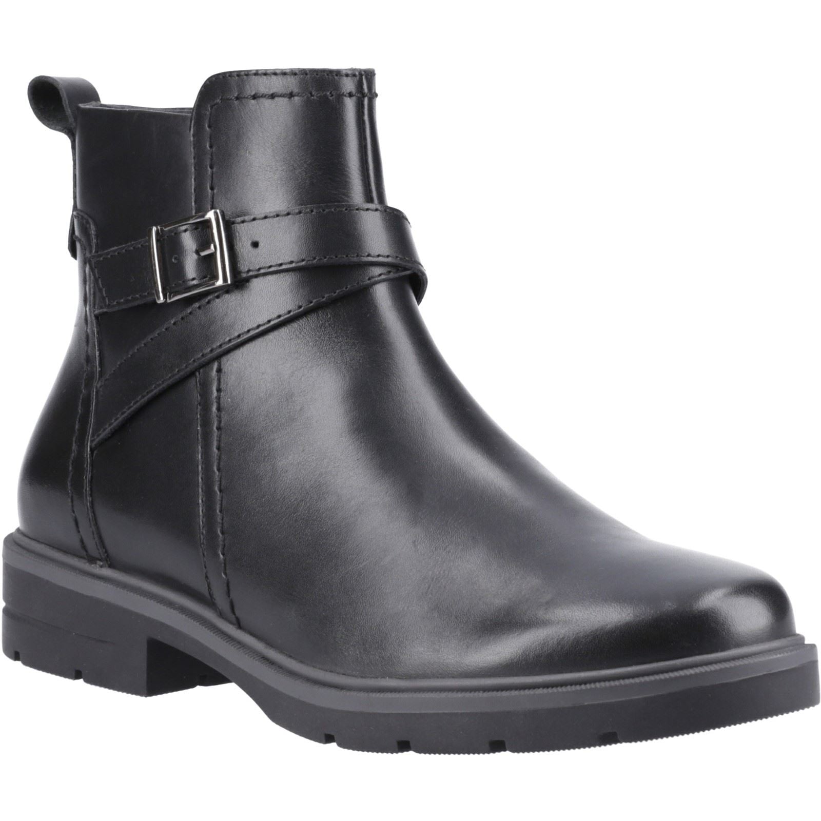 Hush Puppies Tove Leather Women's Black Boots