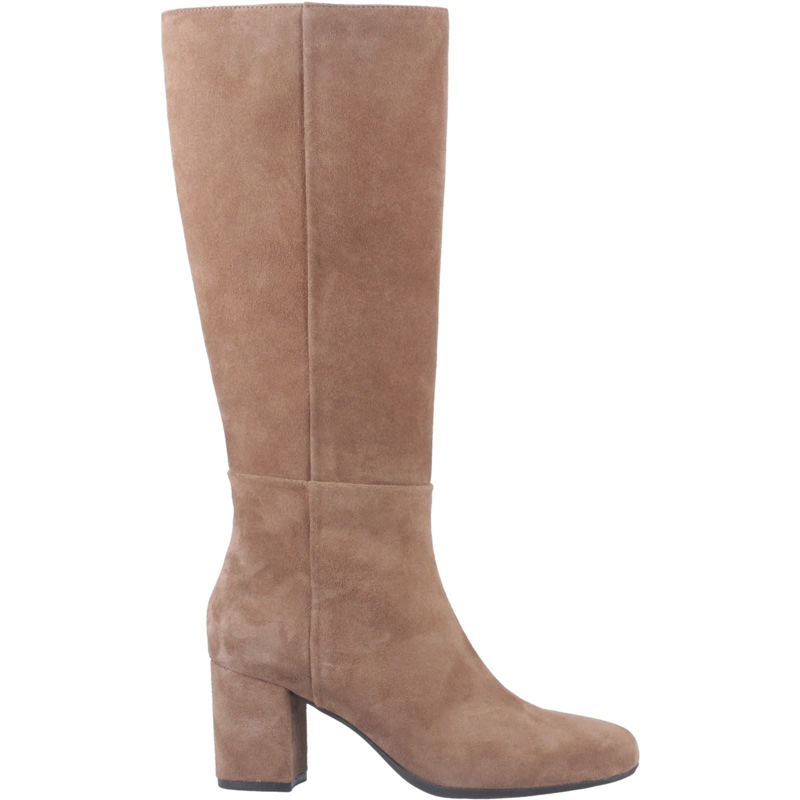 Hush Puppies Oprah Suede Women's Mocha Heeled Knee High Boots