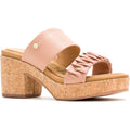 Hush Puppies Poppy Leather Women's Cafe Creme Sandals