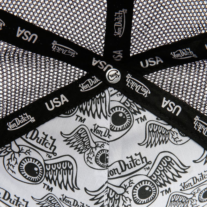 Von Dutch Multi Trucker Cotton Brown Edge Camo Caps