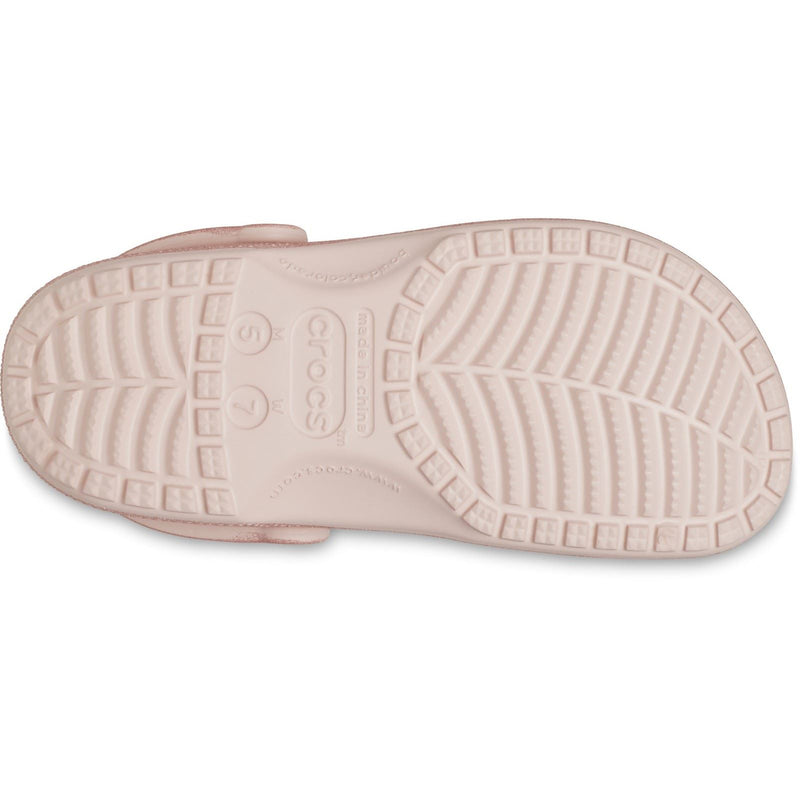Crocs Classic Glitter Synthetic Quartz Clogs
