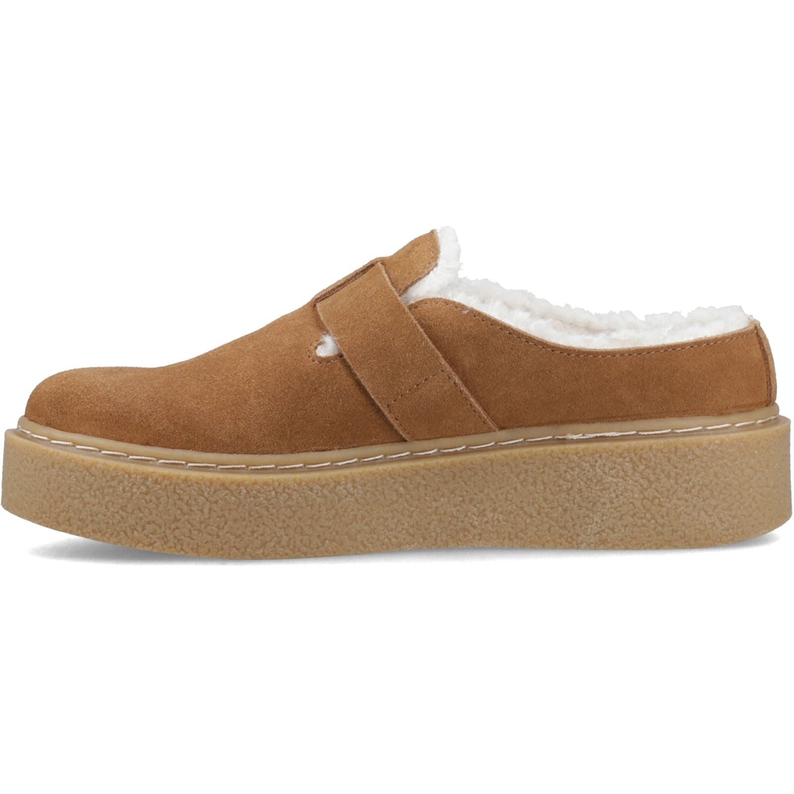 Hush Puppies Blanche Fur Leather Women's Tan Shoes