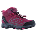 Hi-Tec Blackout Mid Synthetic Soft Shell Junior Dark Rose/Fuchsia Hiking Boots