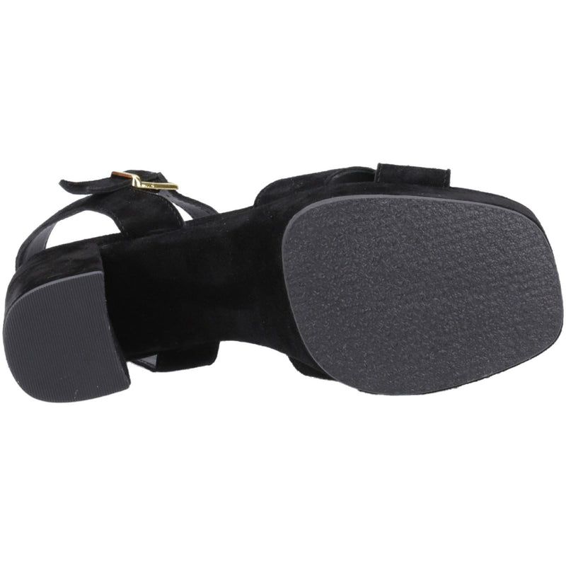 Hush Puppies Ophelia Suede Women's Black Sandals