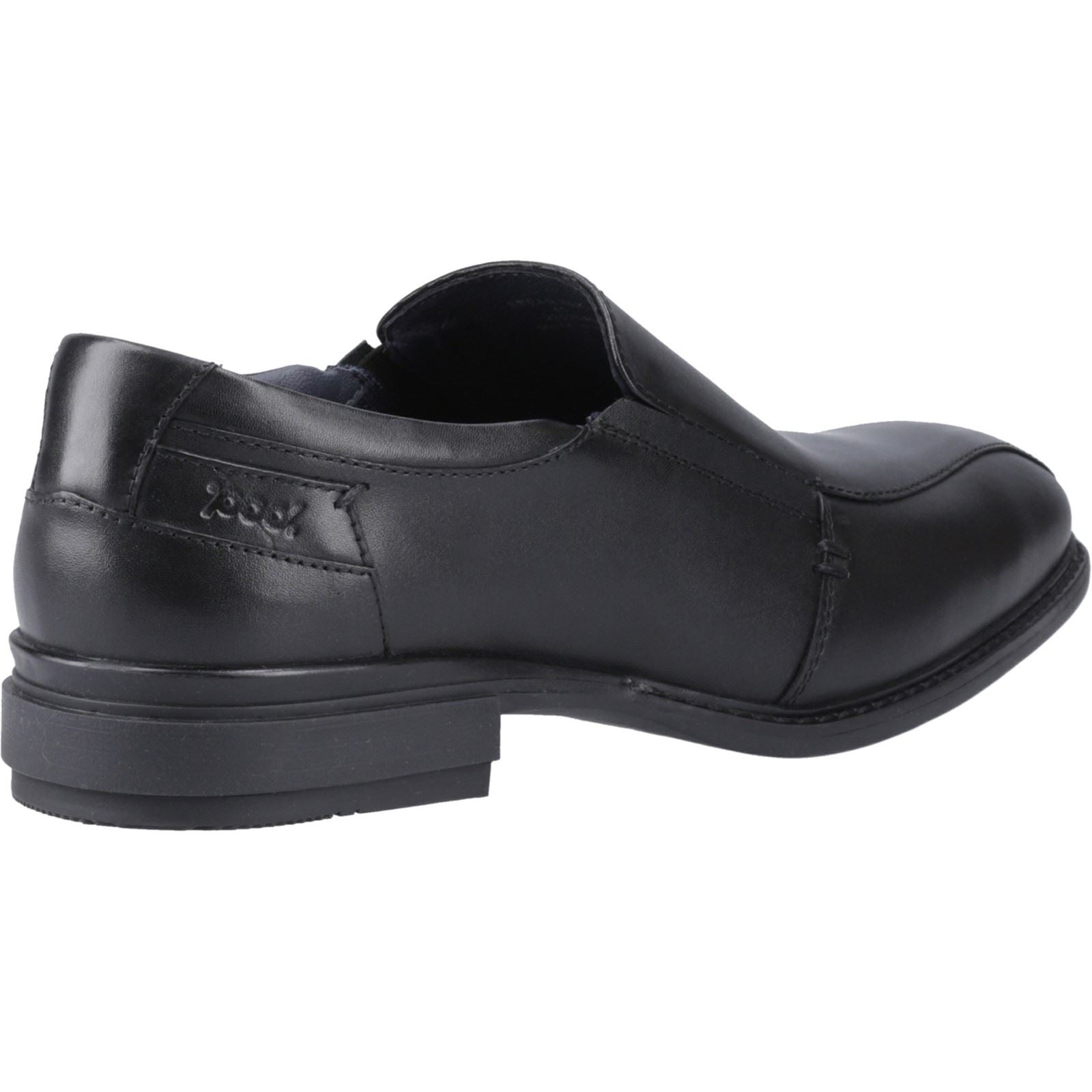 Pod Spear Leather Men's Black Slip-On Shoes