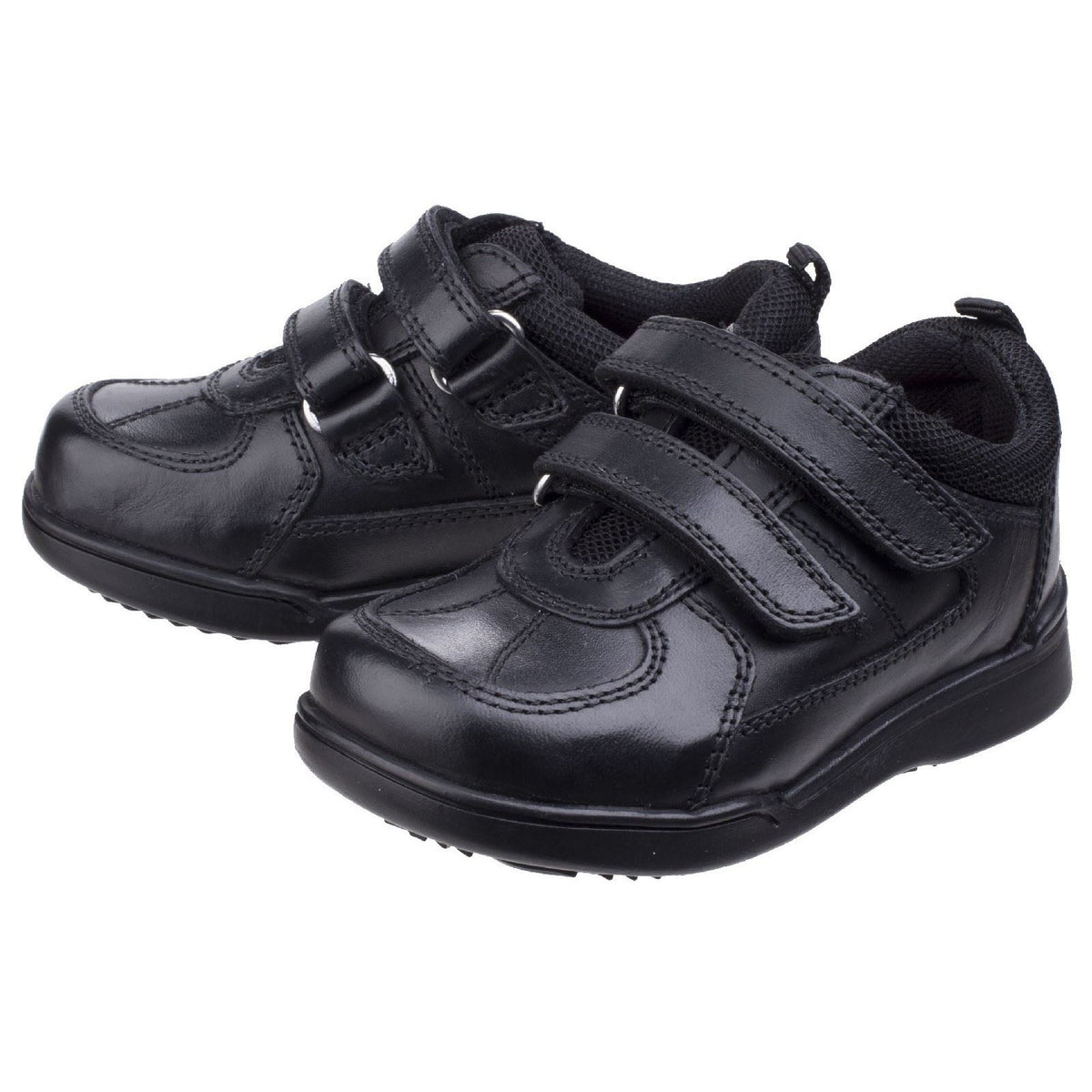 Hush Puppies Liam Infant Leather Black Shoes