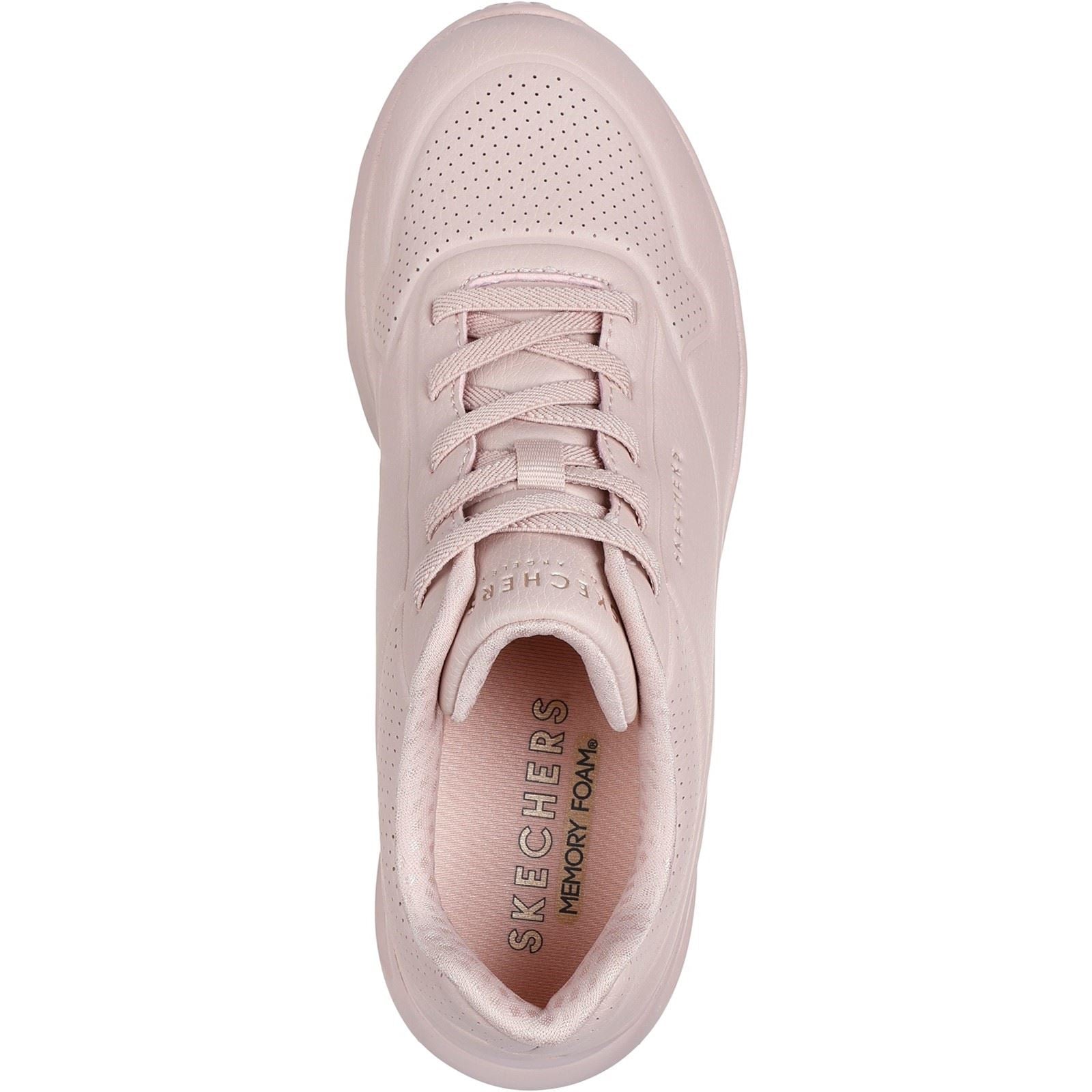 Skechers Uno Lite Work Synthetic Women's Blush Trainers