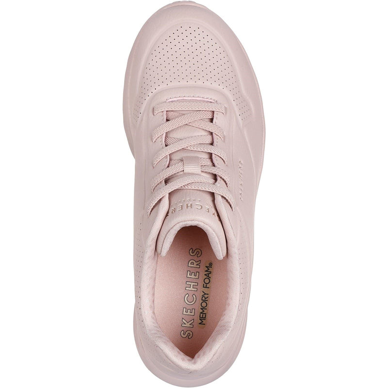 Skechers Uno Lite Work Synthetic Women's Blush Trainers