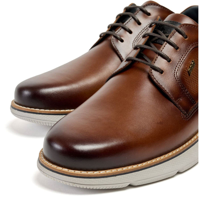 Pod Finch Leather Men's Cognac Lace-Up Shoes