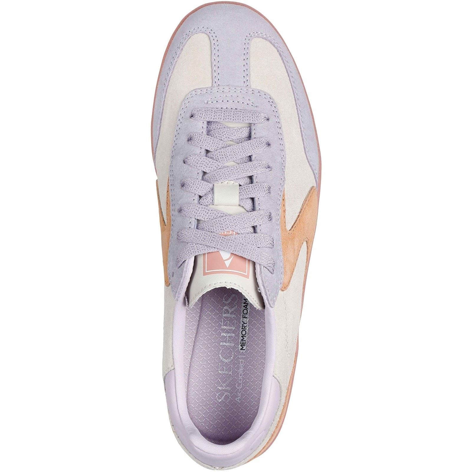 Skechers Hotshot For The Win Leather Women's Natural/Multi Standard Trainers
