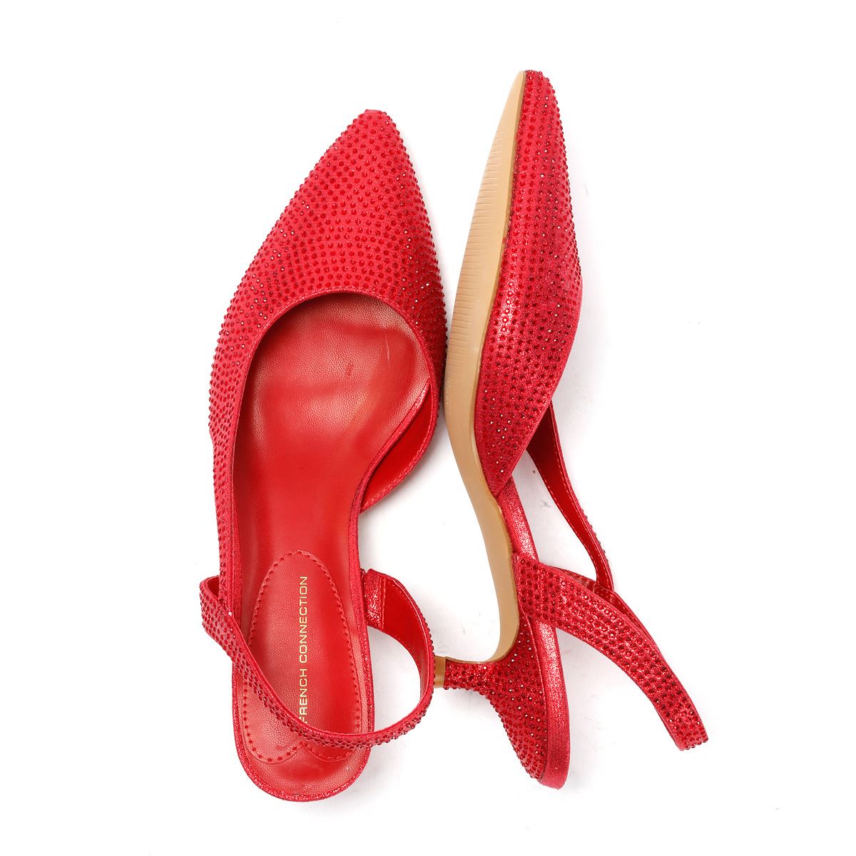 French Connection Venus Women's Red Kitten Heels