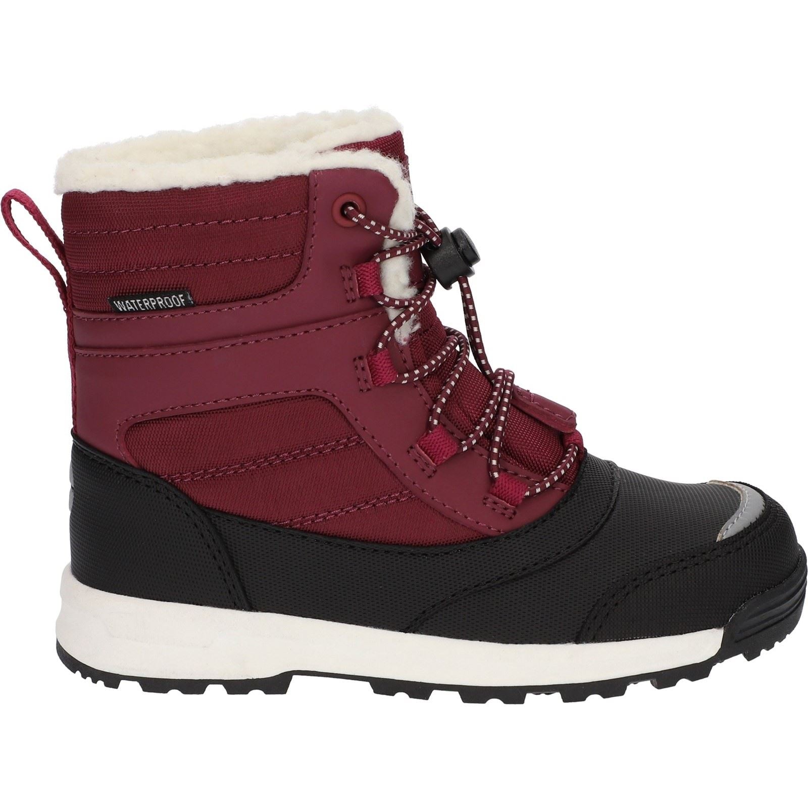 Hi-Tec Kids Leo Nylon Berry Winter Mid Calf Boots