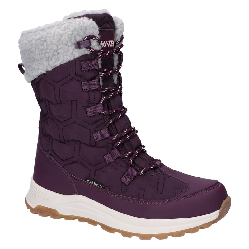 Hi-Tec Sophia Nylon Women's Italian Plum/Sepia Rose Winter Ankle Boots