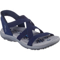Skechers Reggae Slim Stretch Flex Textile Women's Navy Sandals