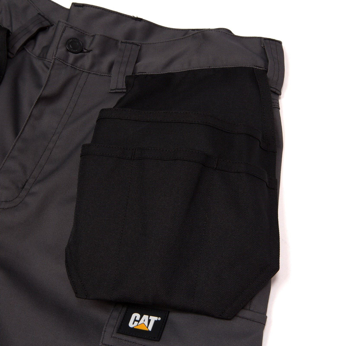 Caterpillar Essential Knee Pocket Stretch Holster Synthetic Men's Grey Outdoor Trousers