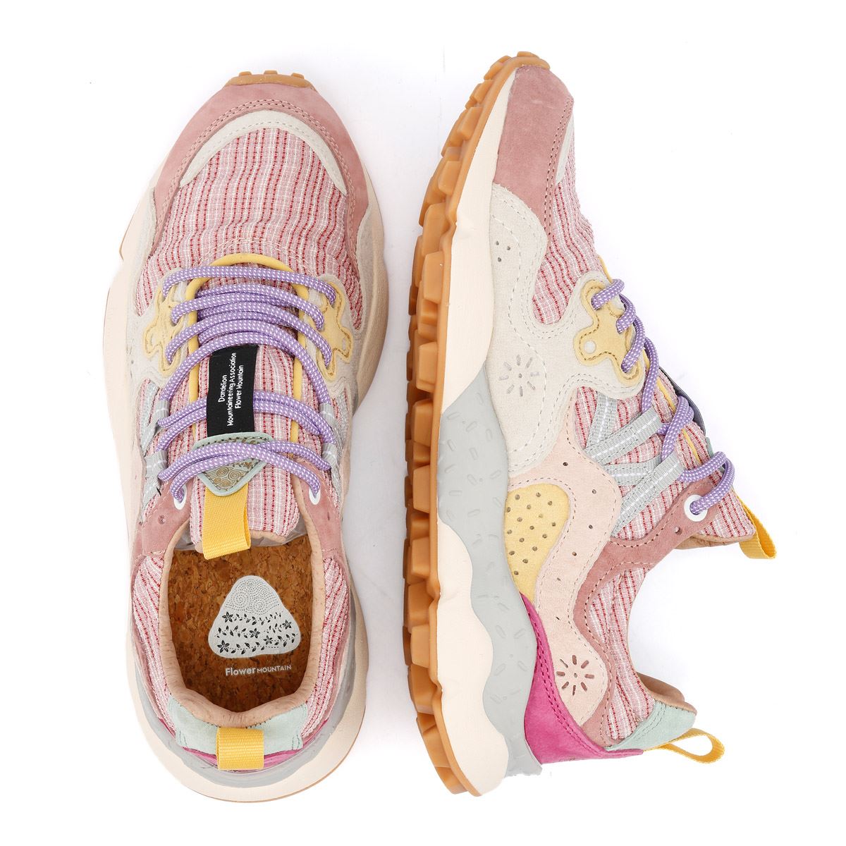 Flower Mountain Yamano 3 Women's Pink Fabric Trainers