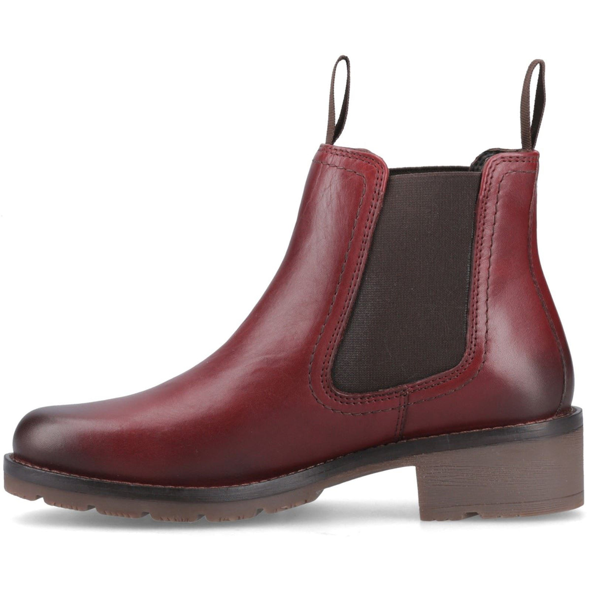 Hunter Alsh Dealer WP Leather Women's Burgundy Heeled Chelsea Boots