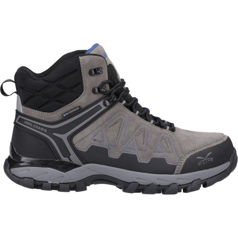 Hi-Tec V-Lite Explorer WP Cow Suede Leather Men's Charcoal/Grey/Dark Blue Hiking Boots