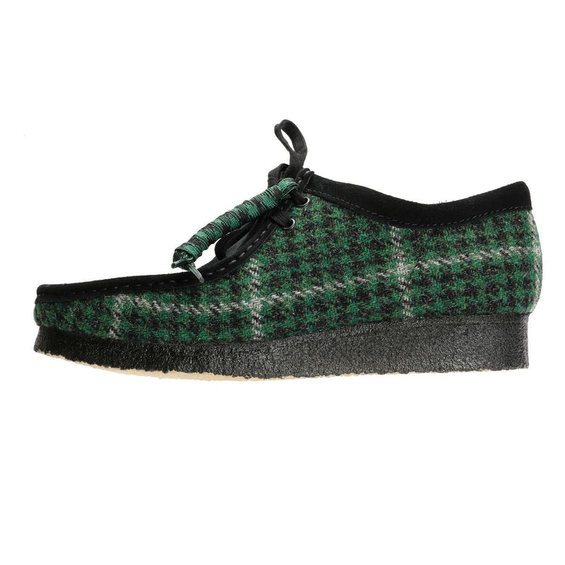 Clarks Originals Wallabee Harris Tweed Men's Green Boots