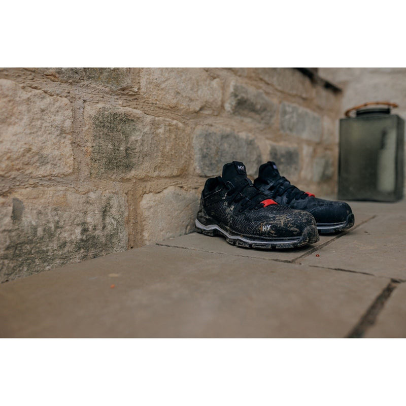 Hard Yakka Icon Synthetic Black Safety Trainers