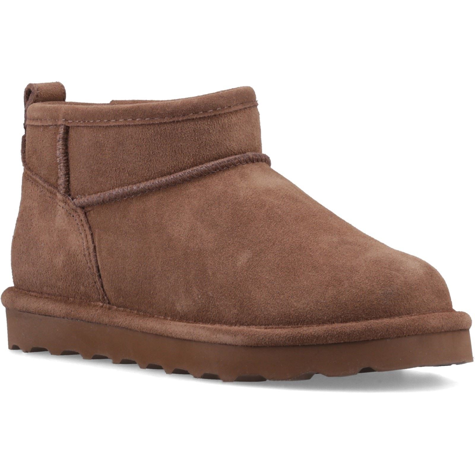 Bearpaw Shorty Suede Women's Cocoa Winter Ankle Boots