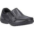 Hush Puppies Morgan Leather Junior Black Loafers