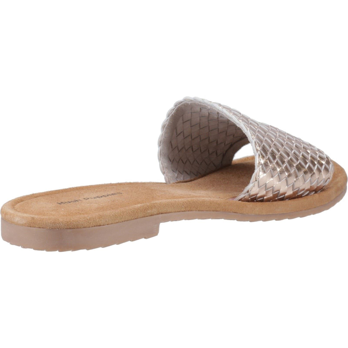 Hush Puppies Hetty Slide Leather Women's Silver Sandals
