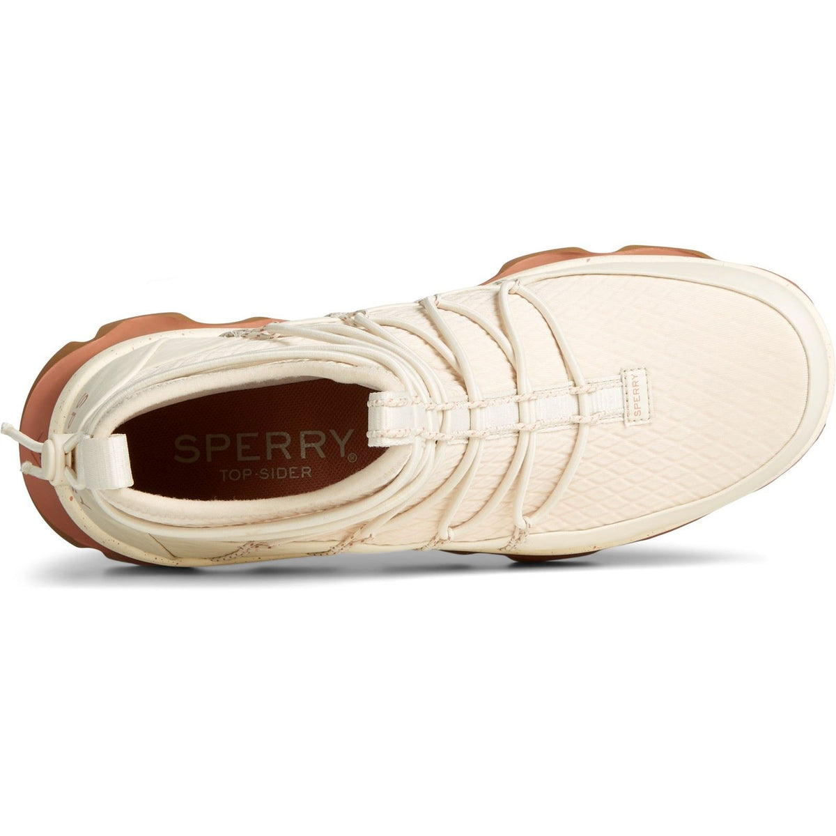 Sperry Saltwater 3D Textile White Wellington Boots
