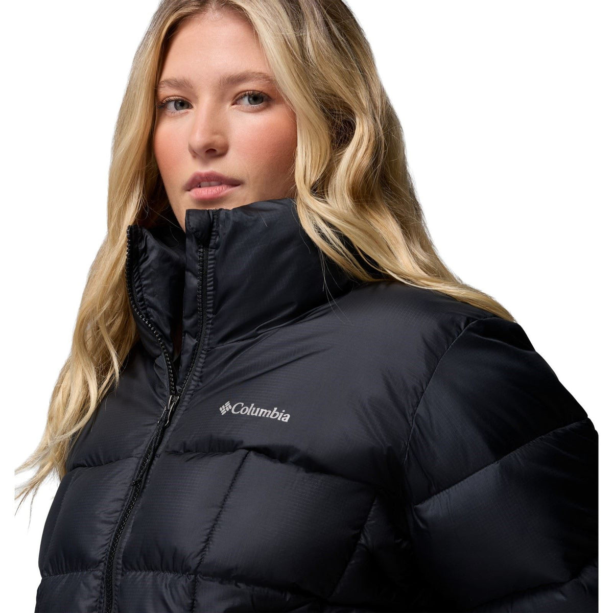 Columbia Puffect III Cropped Jacket Women's Black Puffer Jackets