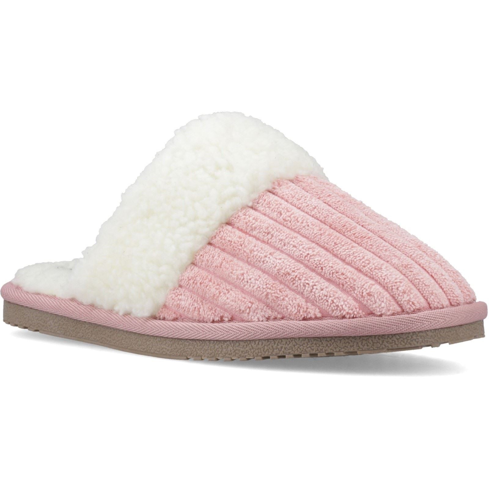 Hush Puppies Arianna Cord Polyester Women's PINK Slippers