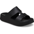 Crocs Getaway Platform H-Strap Synthetic Women's Black Slides