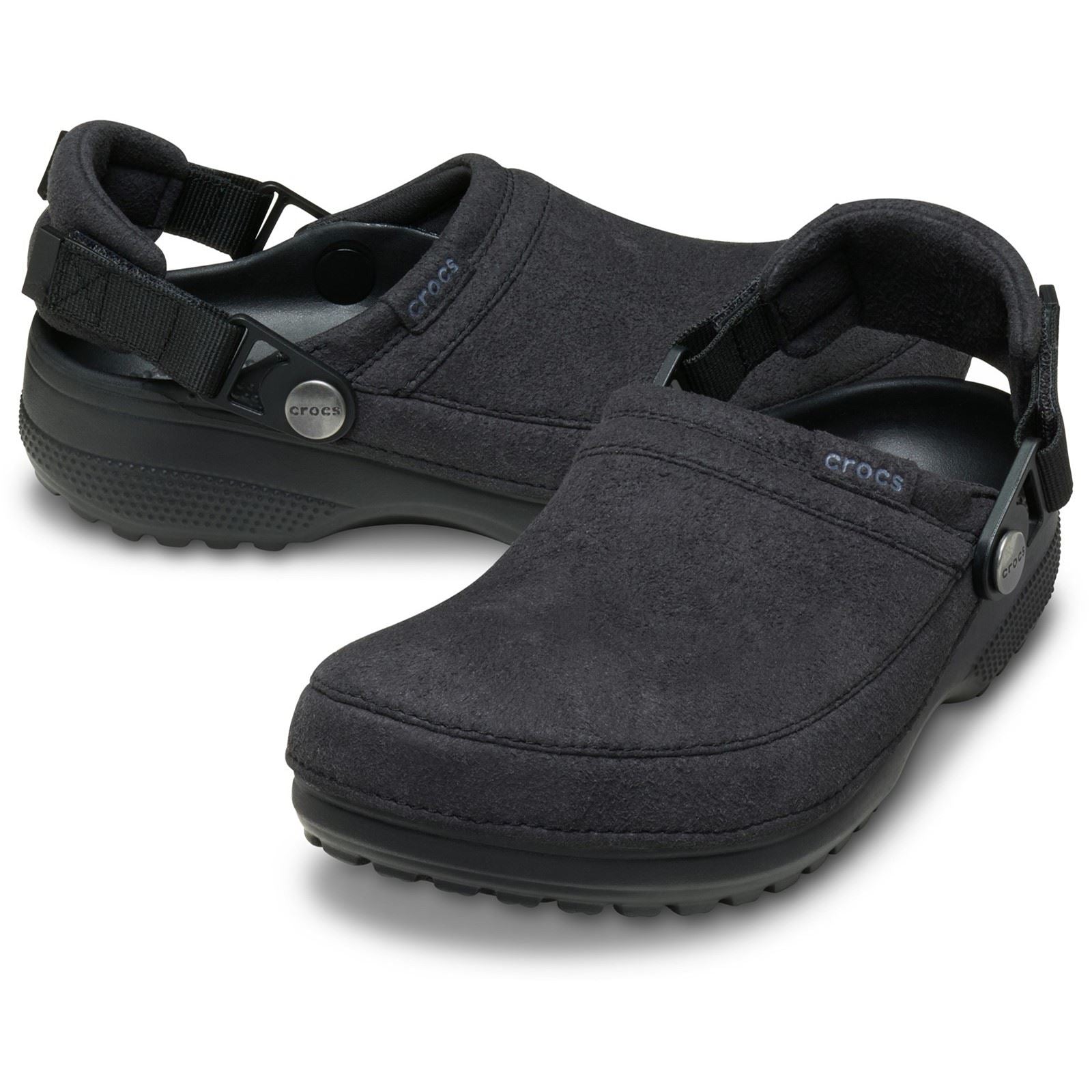 Crocs Classic Crafted Vegan Textile Blend Women's Black Clogs