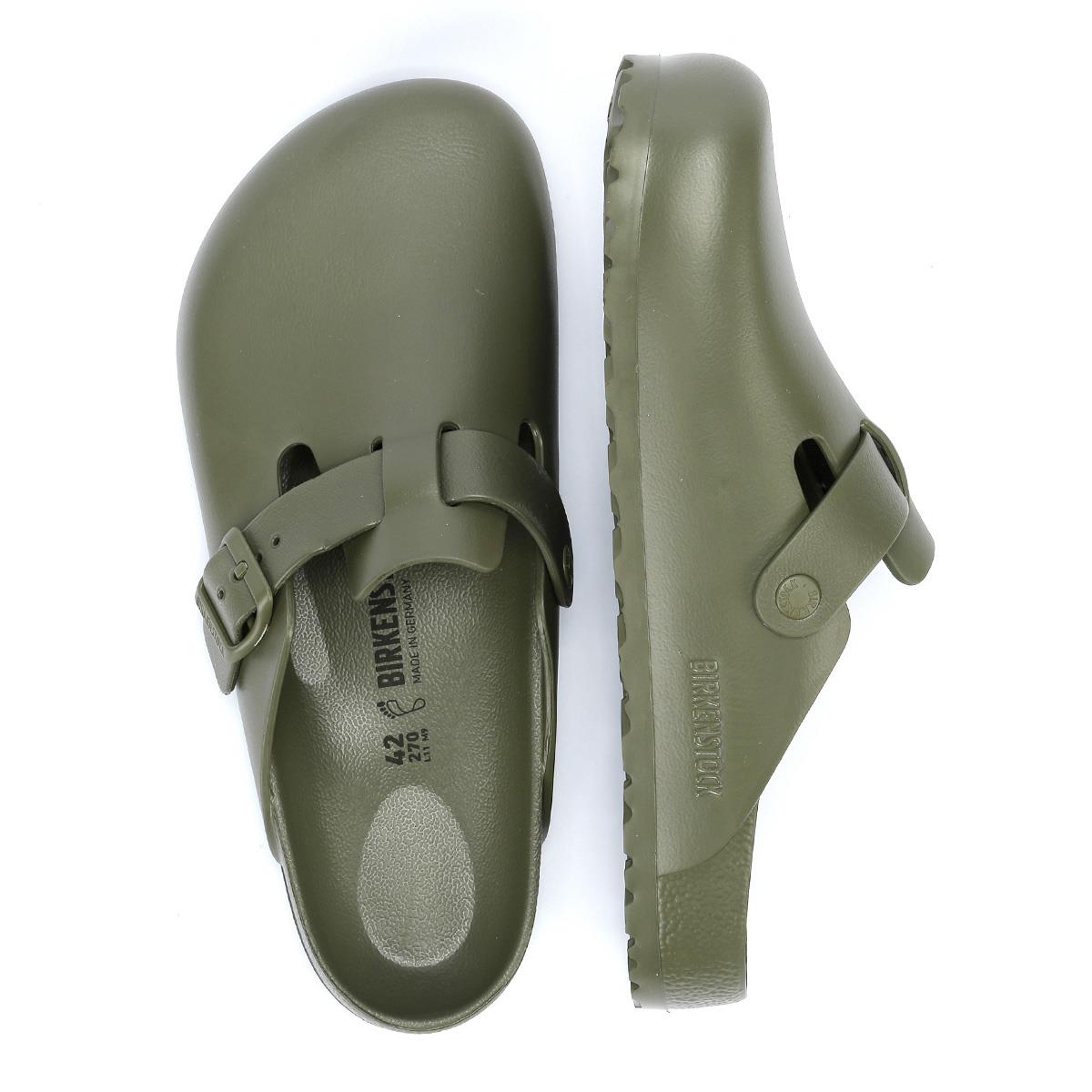 Birkenstock Boston EVA Khaki Clogs