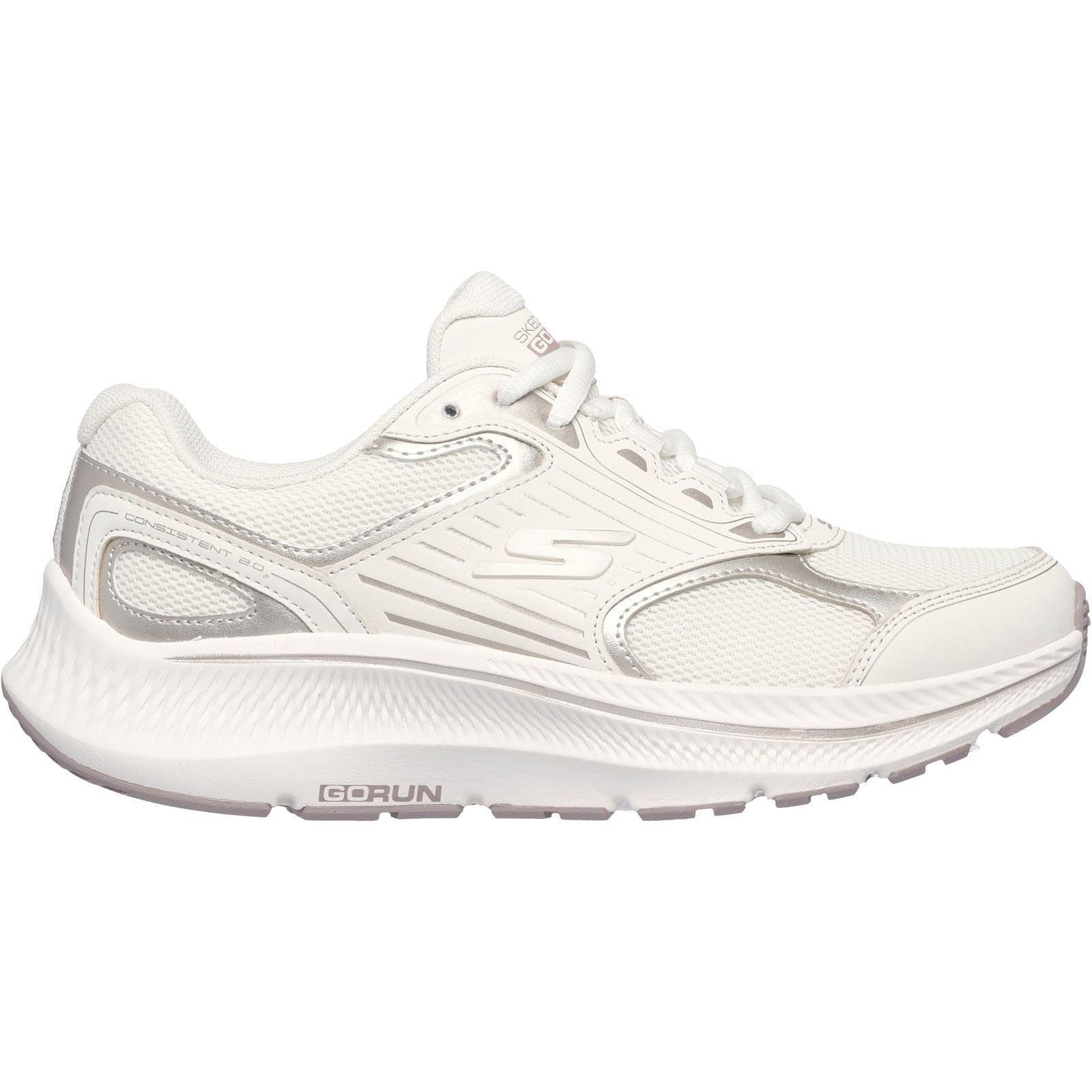 Skechers Performance GO RUN Consistent 2.0 Advantage Leather Women's Natural Trainers