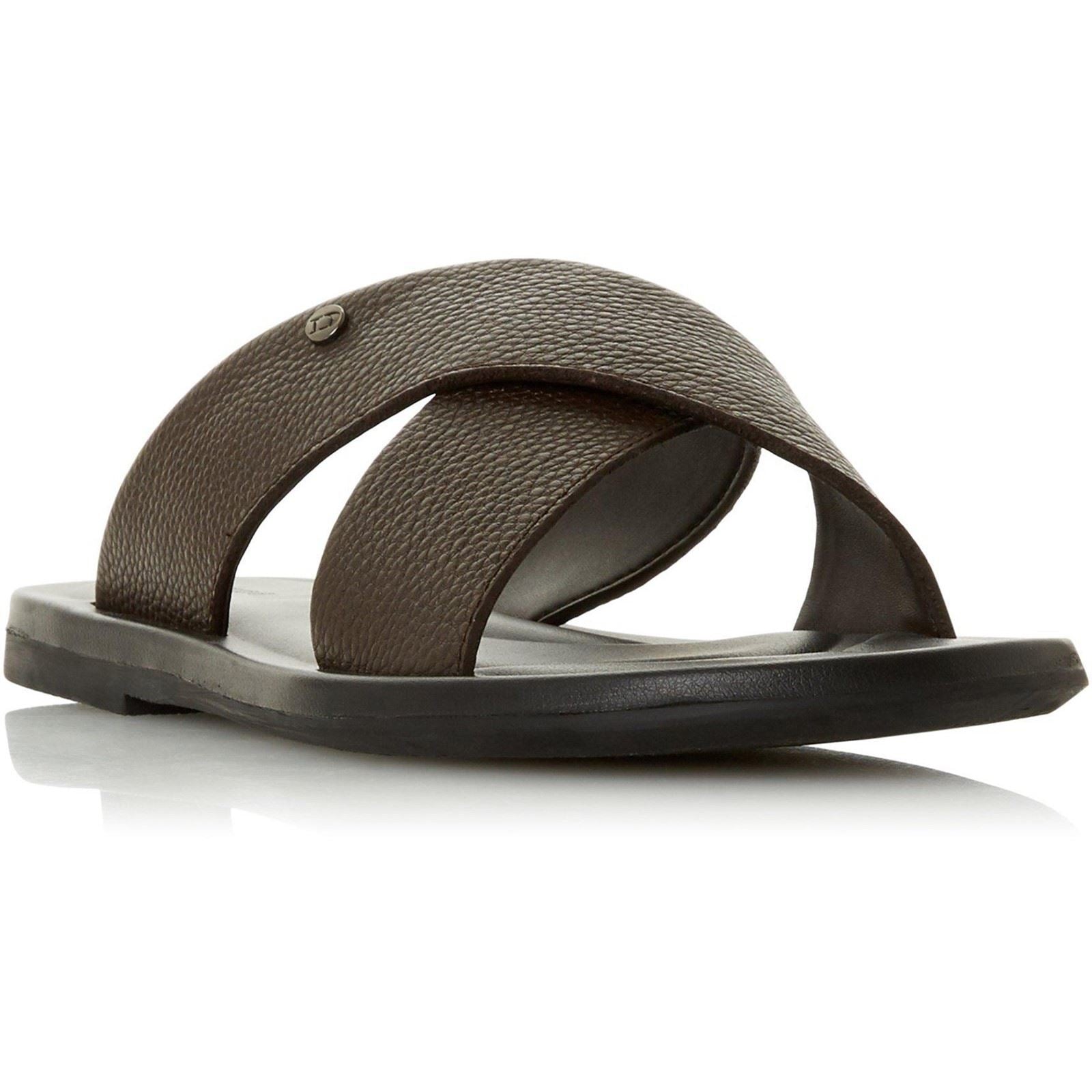 Dune Frankss Leather Men's Brown Sandals