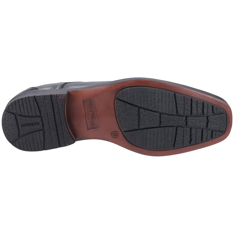 Hush Puppies Brandon Leather Men's Black Lace-Up Shoes