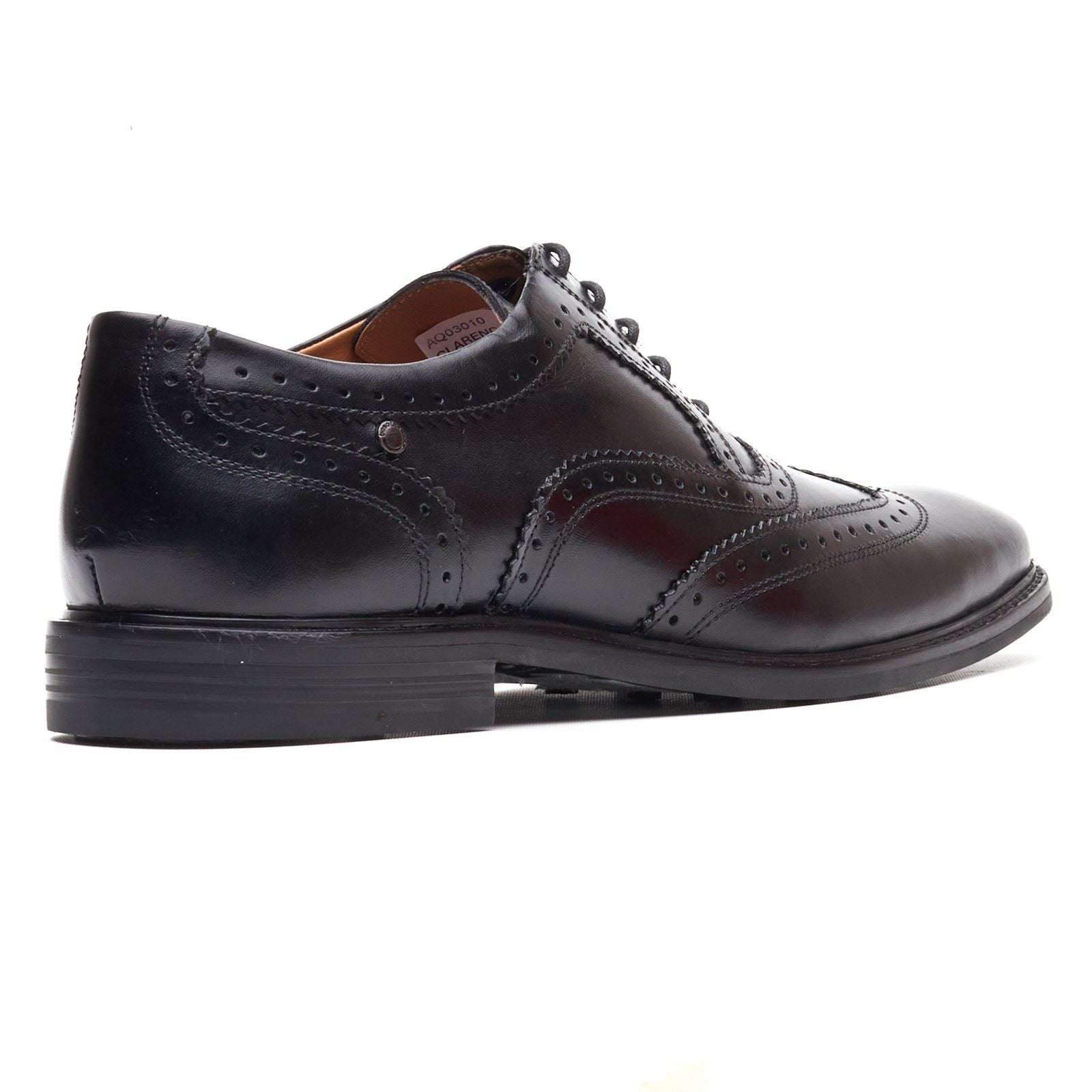 Base London Clarence Brogue Leather Men's Black Brogues Shoes
