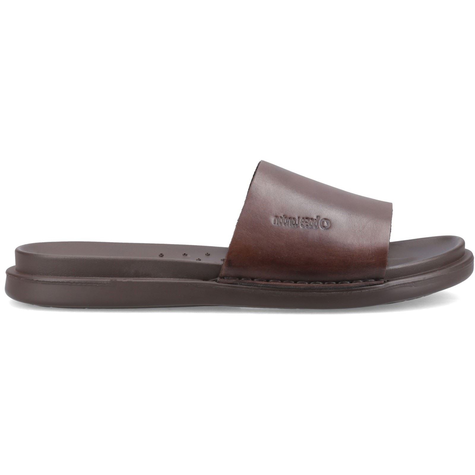 Base London Albany Leather Men's Brown Slides