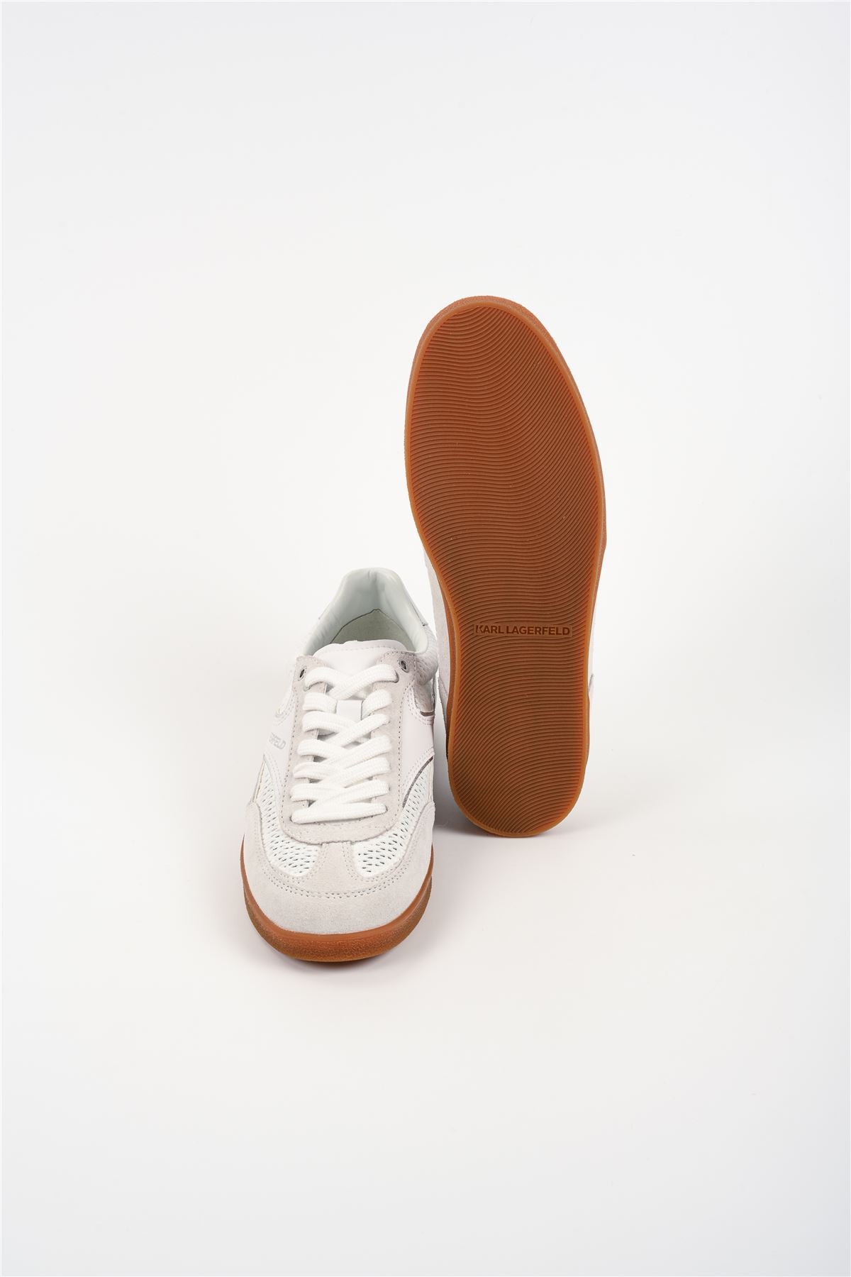 Karl Lagerfeld Kandidate Mesh Mix Women's White Trainers