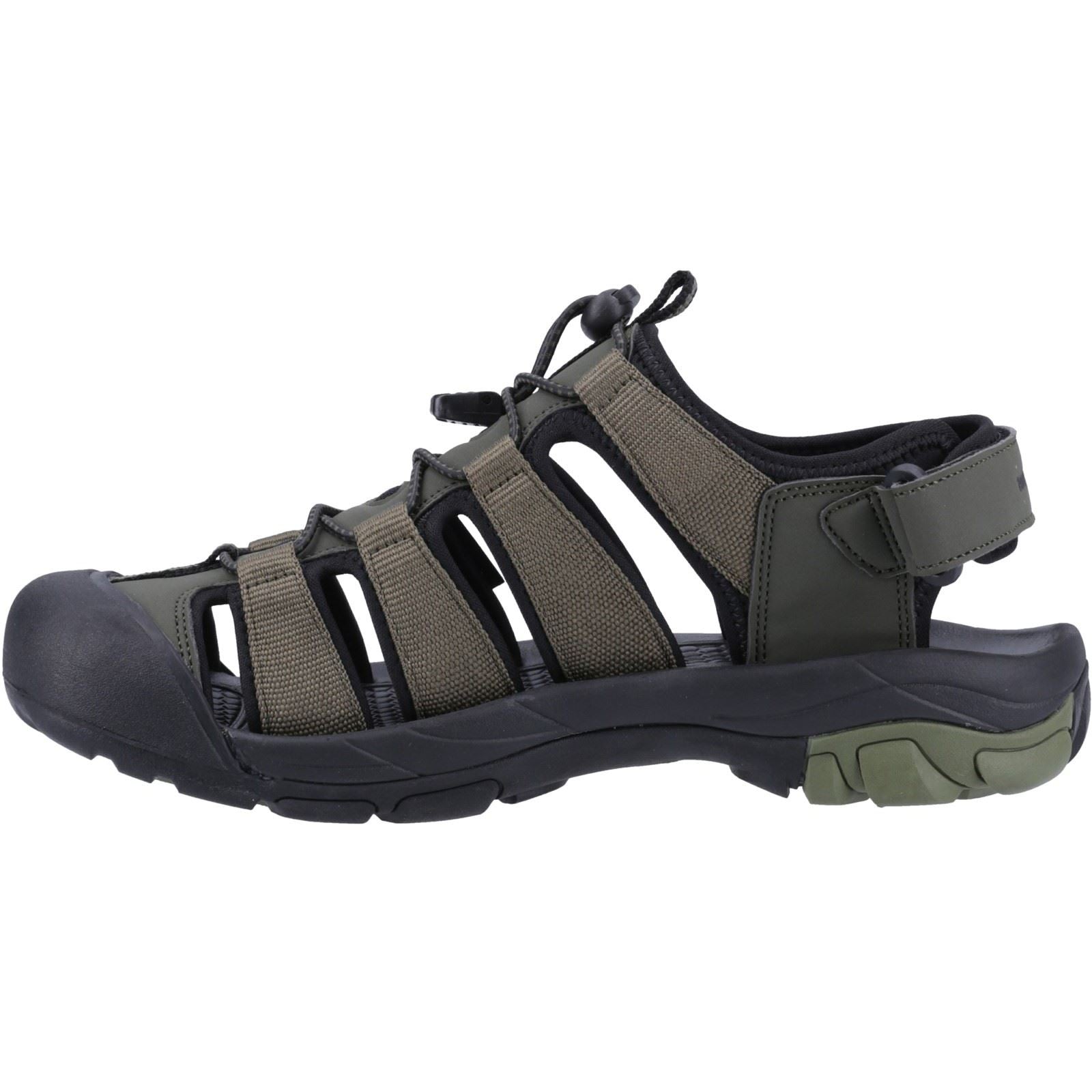 Hush Puppies Peru Synthetic/Webbing Men's Khaki Sandals