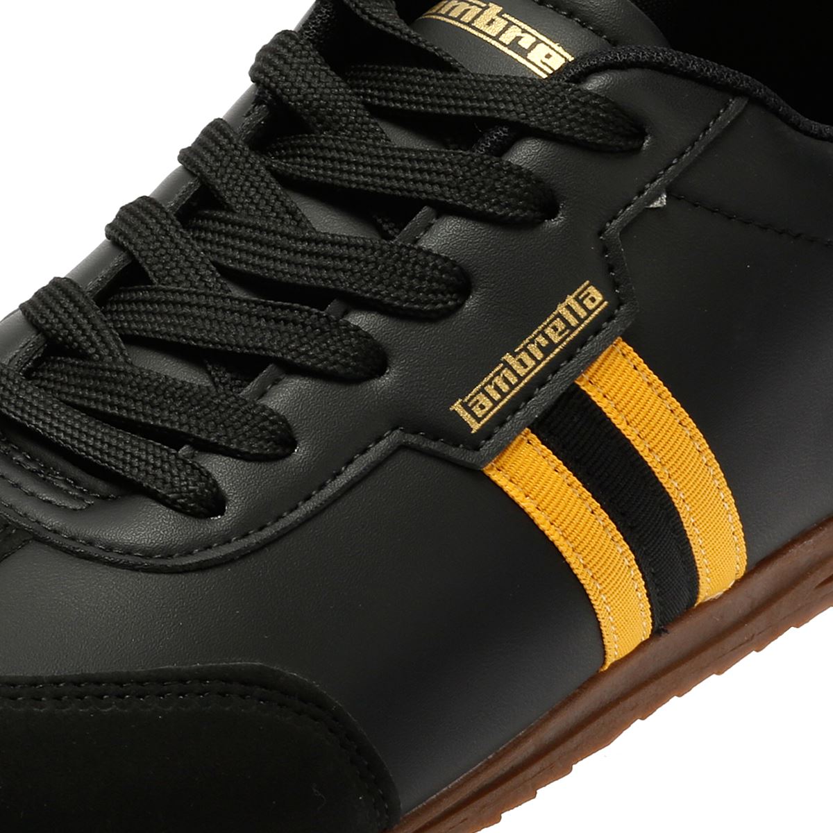 Lambretta Tackle Men's Black/Gold Trainers