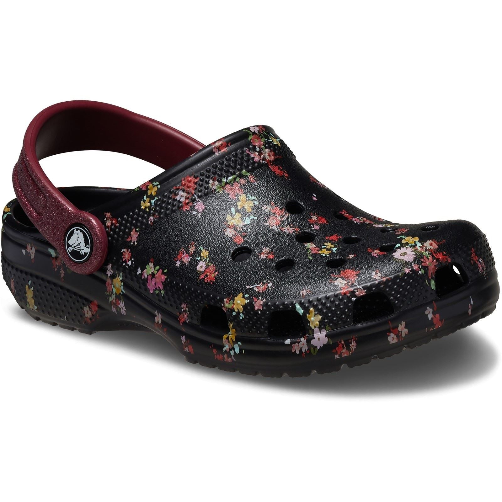 Crocs Classic Graphic Synthetic Black/Multi Clogs