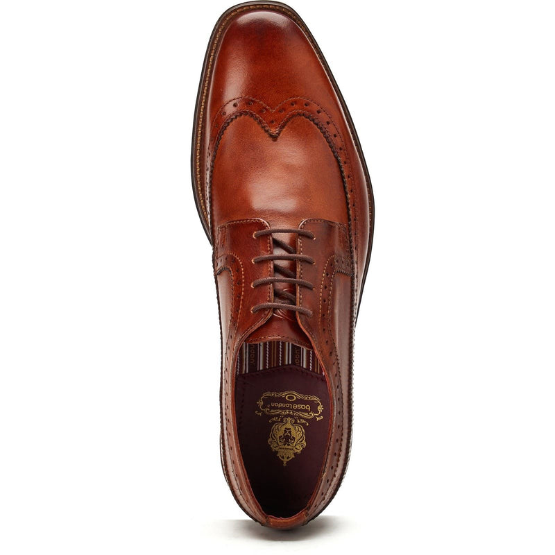 Base London Havisham Leather Men's Tan Derby Shoes