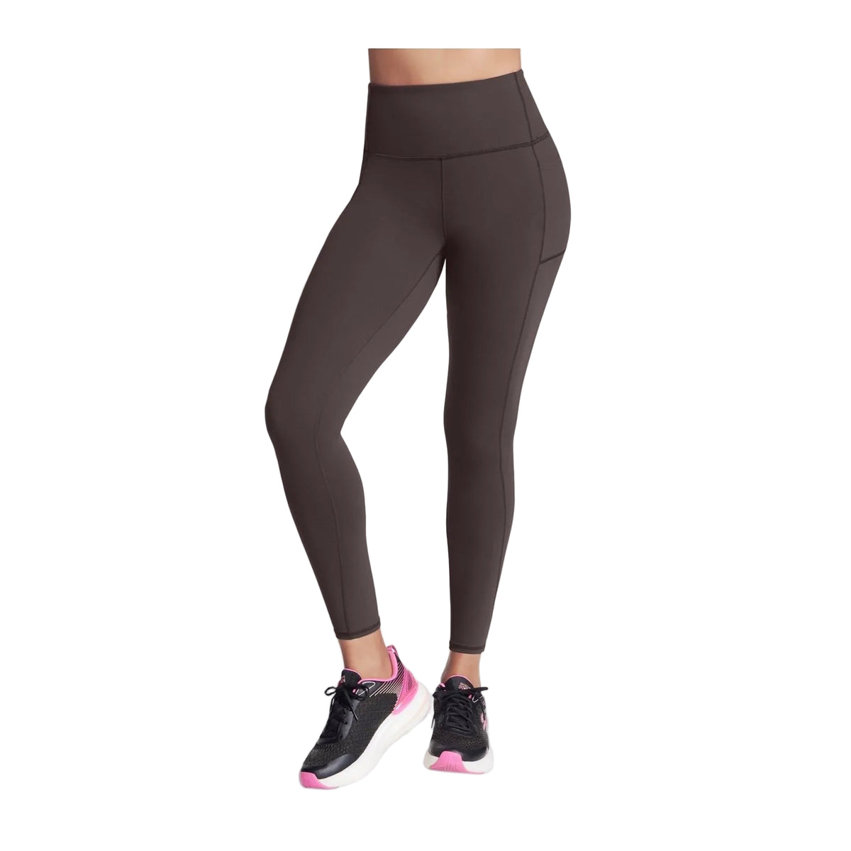 Skechers GOWALK FL HW Legging Nylon Women's Brown Sports Leggings
