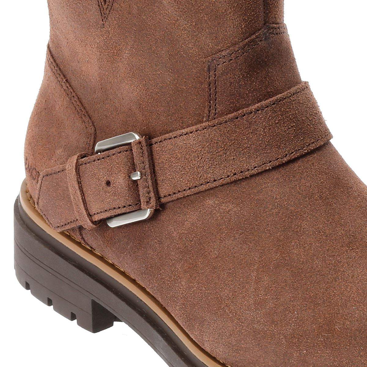 TOMS Ionie Moto Waxy Suede Women's Dark Brown Boots