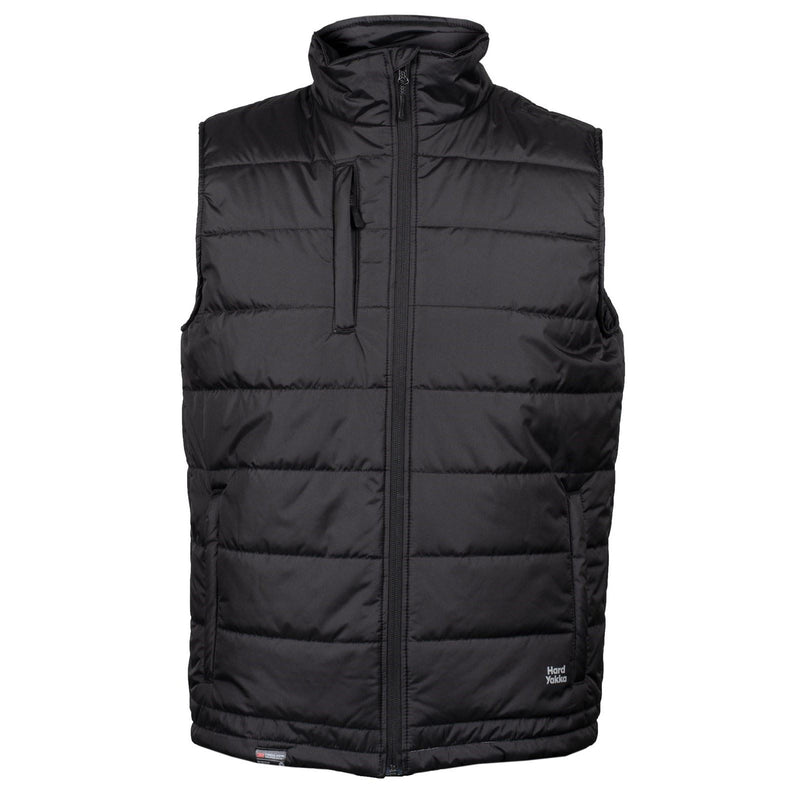 Hard Yakka Puffa 2.0 Vest Men's Black Gilets