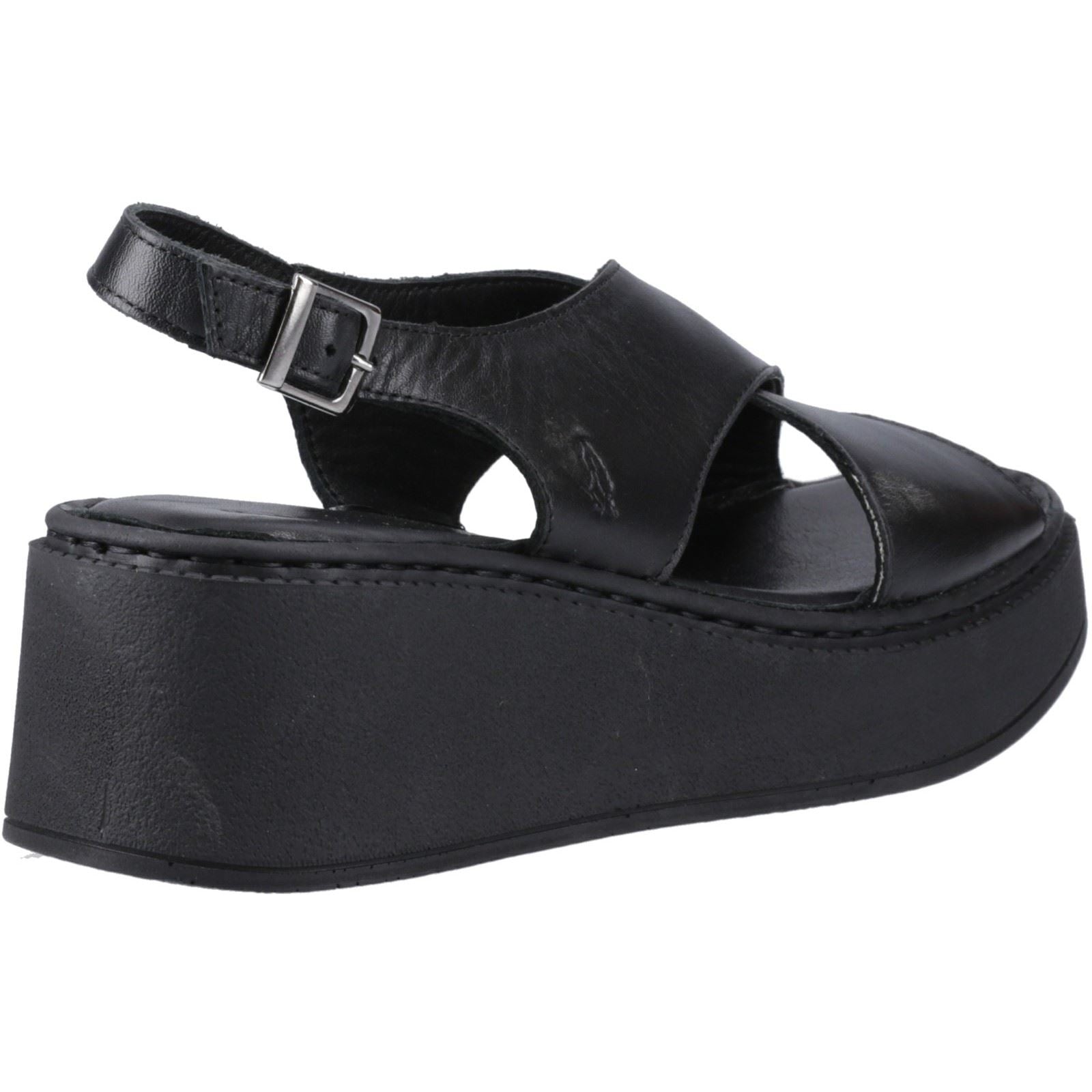 Hush Puppies Bex Wedge Nubuck Women's Black Wedges