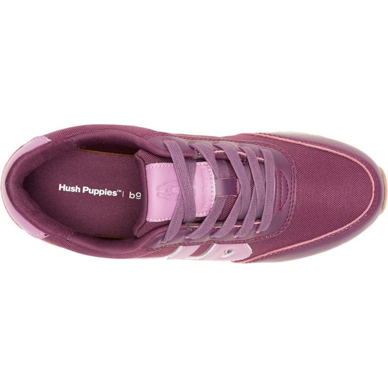 Hush Puppies Seventy8 Leather Women's Fig Trainers