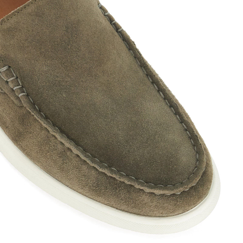 Dune Buftonn Suede Men's Khaki Loafers