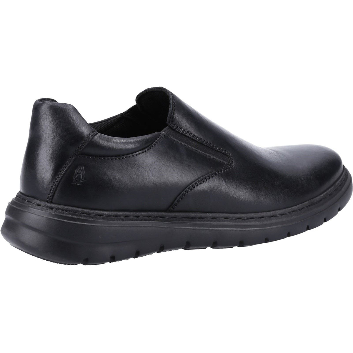 Hush Puppies Trent Leather Men's Black Slip-On Shoes